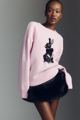 English Factory Bunny Graphic Sweater | Anthropologie
