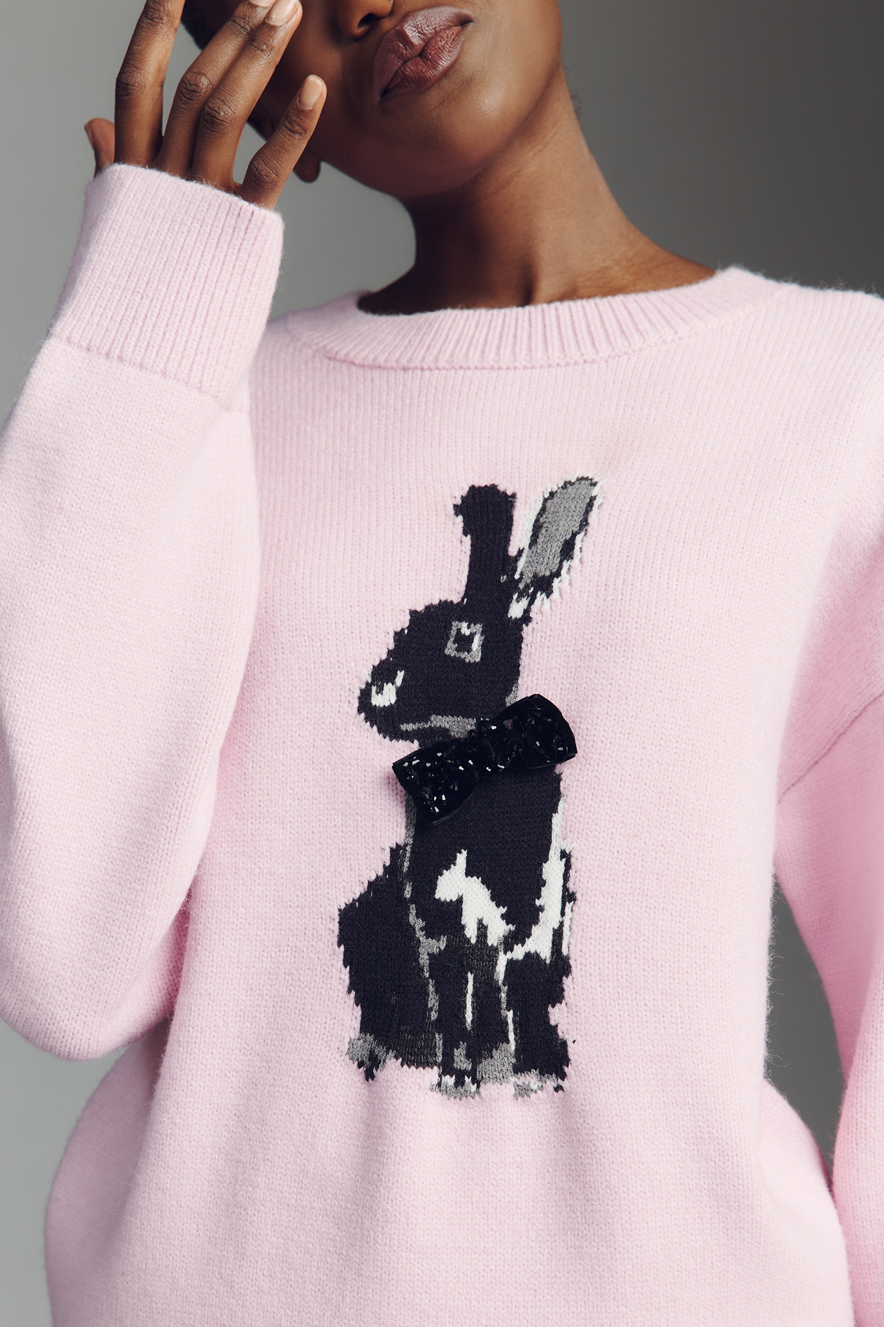 English Factory Bunny Graphic Sweater