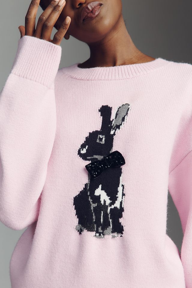 English Factory Bunny Graphic Sweater #1