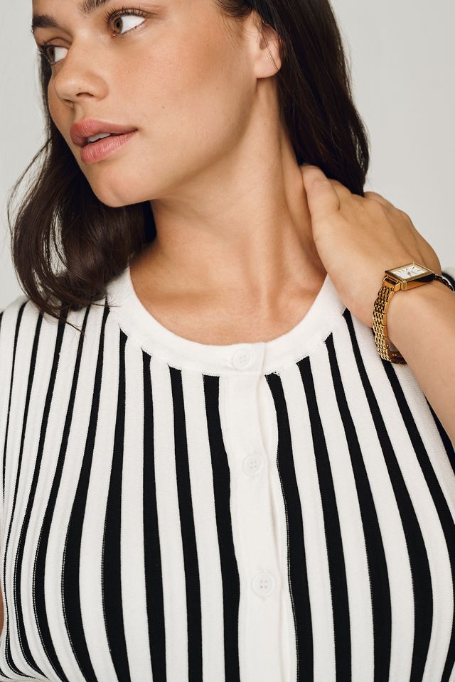 English Factory Ribbed Stripe Buttondown Sweater #6