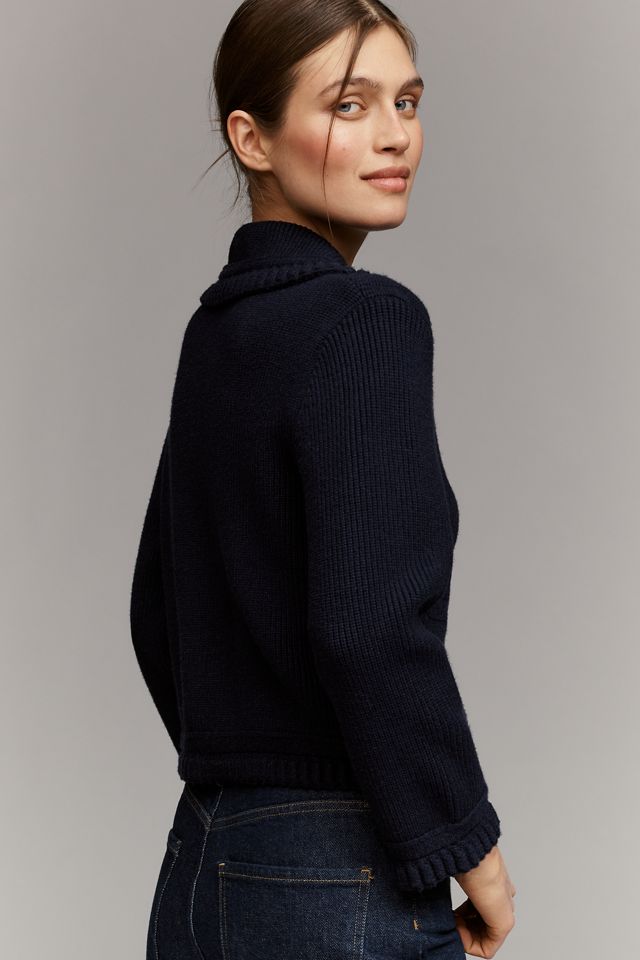 English Factory Three-Quarter Sleeve Collared Braided-Detail
