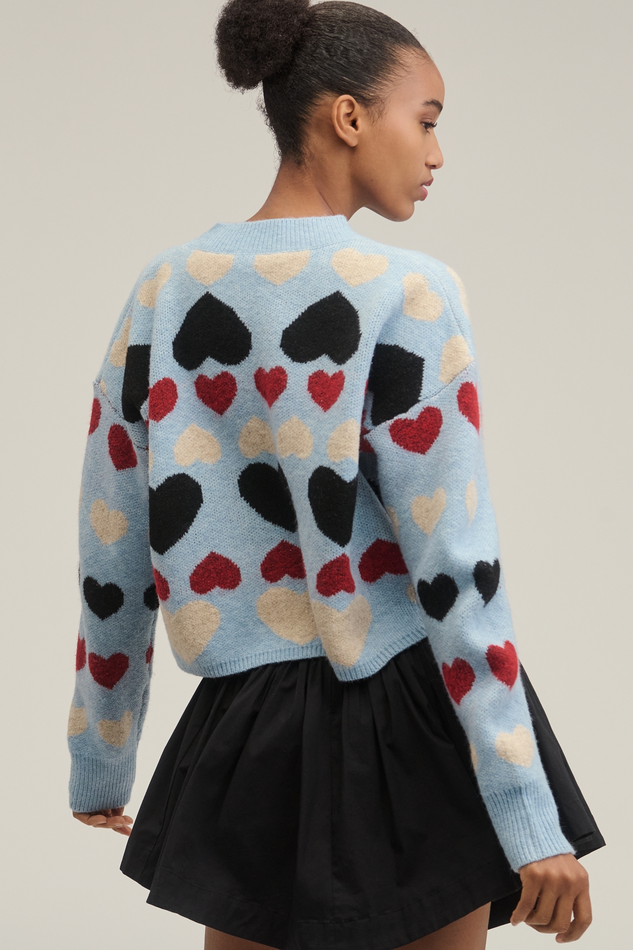 English Factory Crew-Neck Heart Icon Pullover Sweater