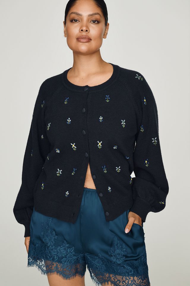 English Factory Embroidered Cardigan Sweater #2