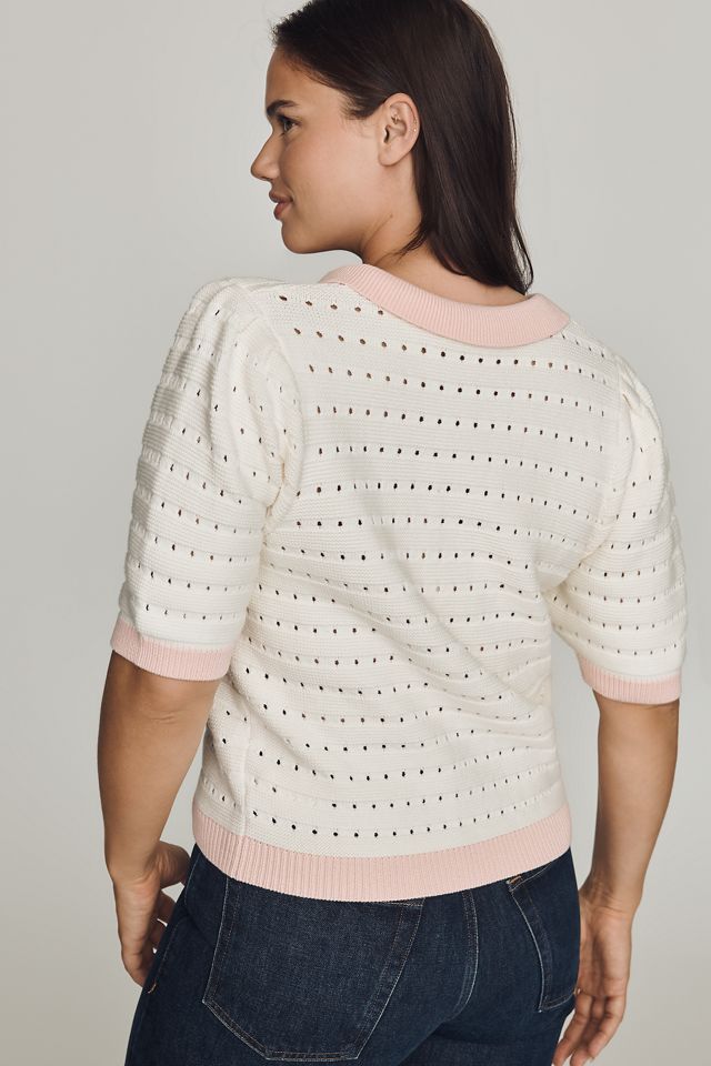 English Factory Crochet Polo Top #3
