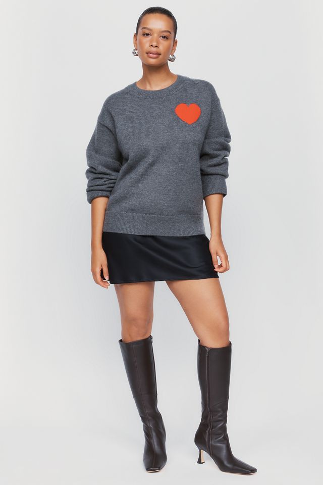 English Factory Plus Heart Patch Sweater #1