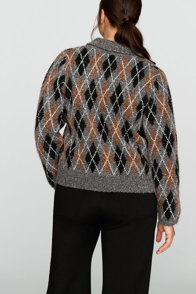 English Factory Plus Argyle Collared Sweater #1