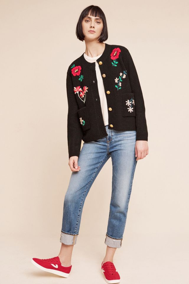 Embroidered Retro Cardigan #2
