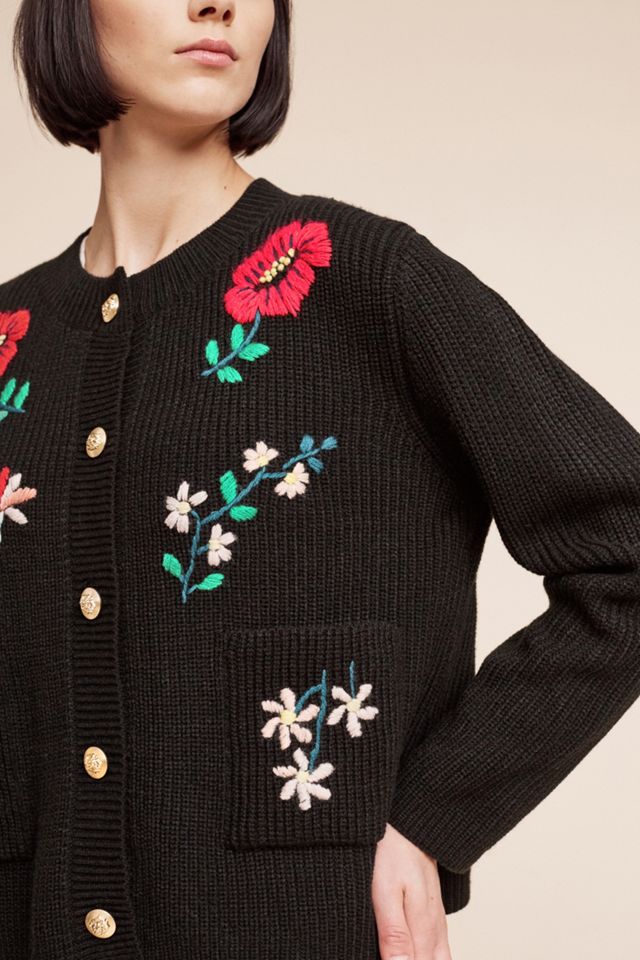 Embroidered Retro Cardigan #3