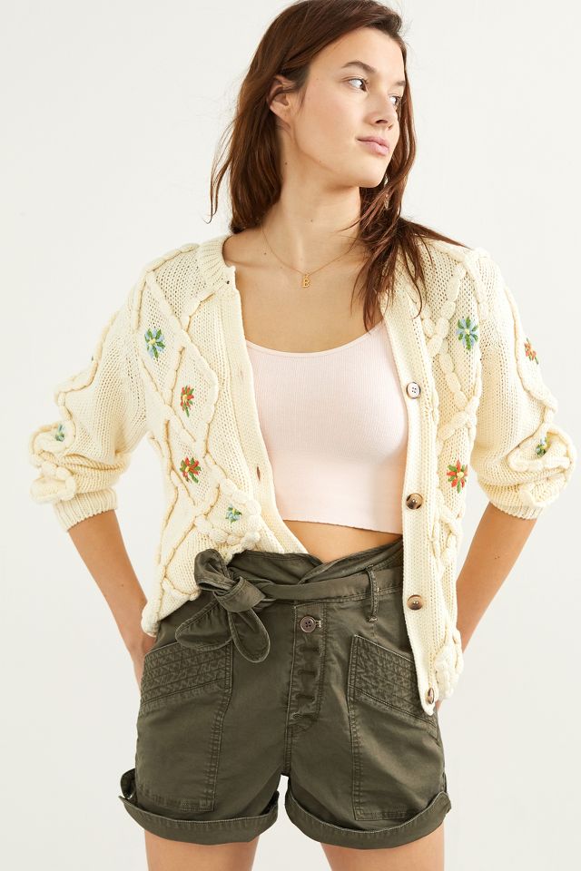 Embroidered cardigan anthropologie hotsell