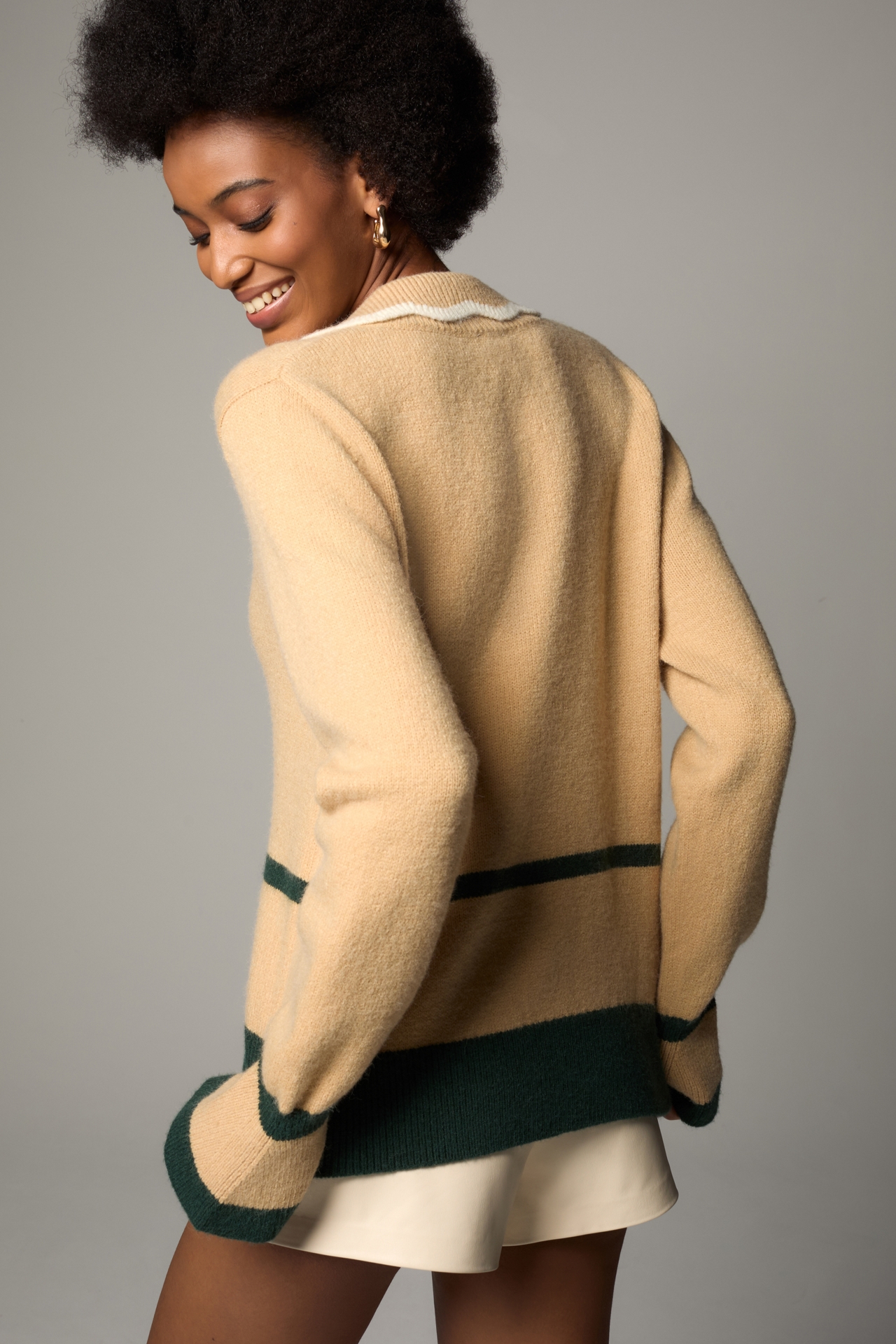 Maeve Scallop Collared Sweater