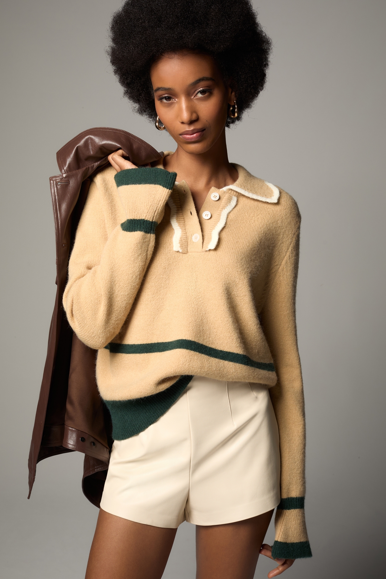 Maeve Scallop Collared Sweater