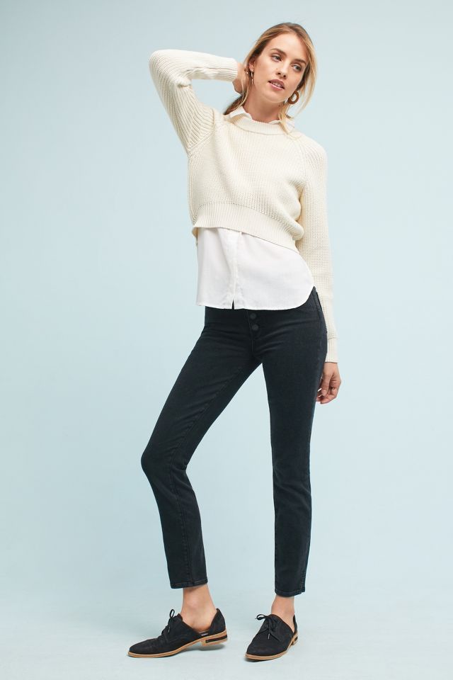 Shaker High-Low Sweater | Anthropologie