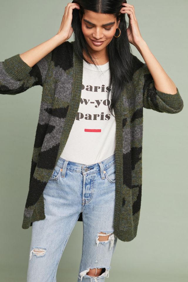 Camo cardigan on sale