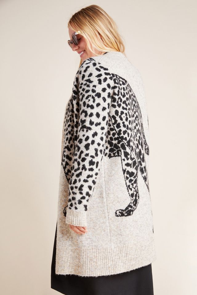 Anthropologie leopard sweater hotsell