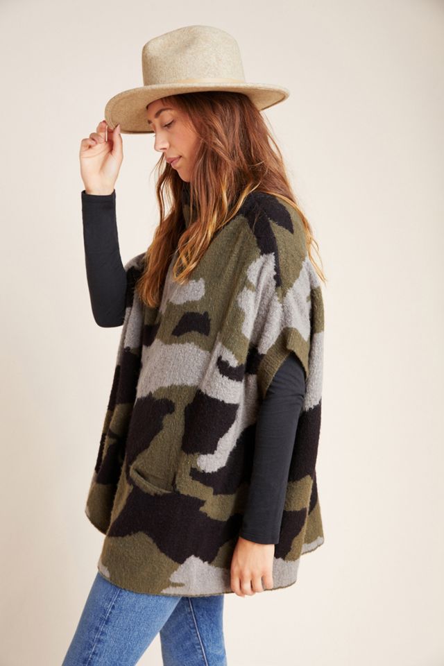 Henrietta Camo Poncho #3