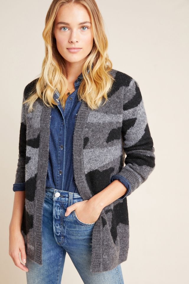 Anthropologie camo cheap cardigan