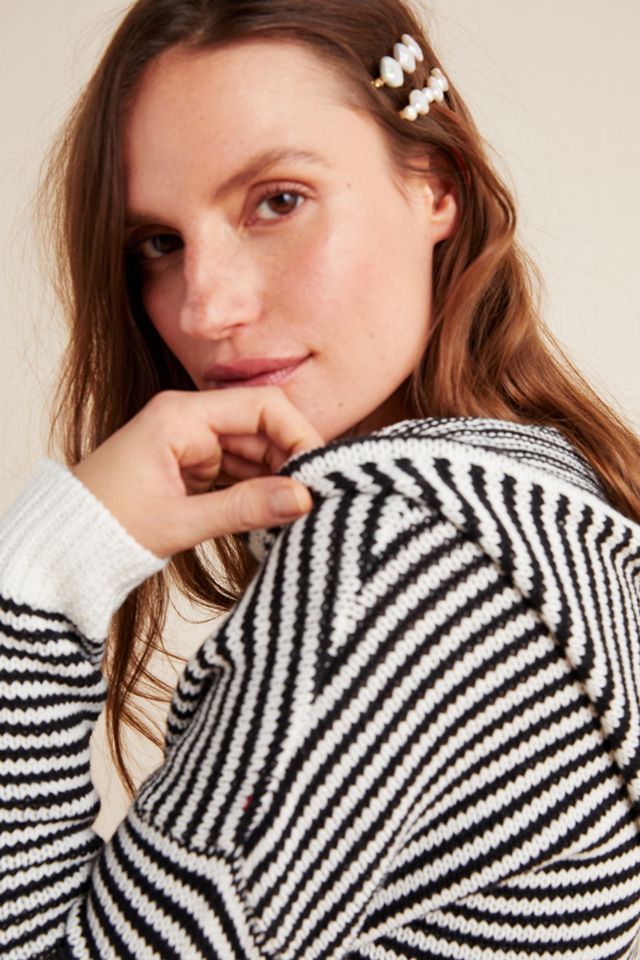 Ann Striped Knit Hoodie #2