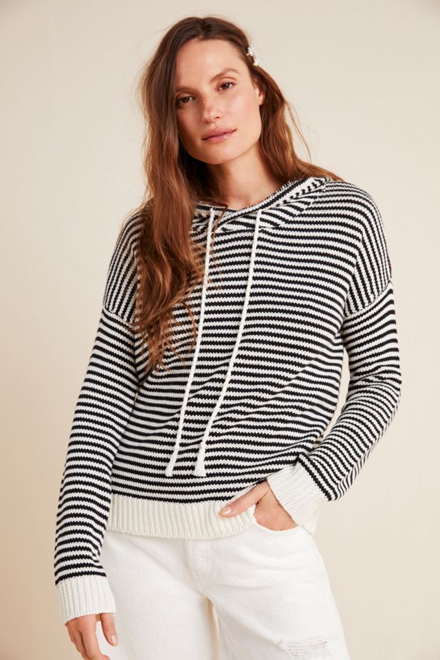 Ann Striped Knit Hoodie #3