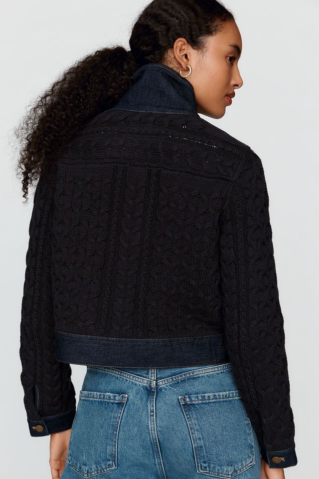 Pilcro Denim & Sweater Knit Cardigan  #2