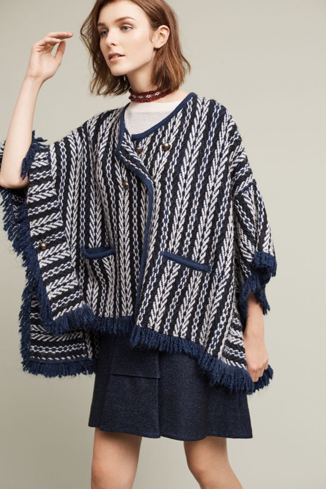 Tajo Jacquard Poncho