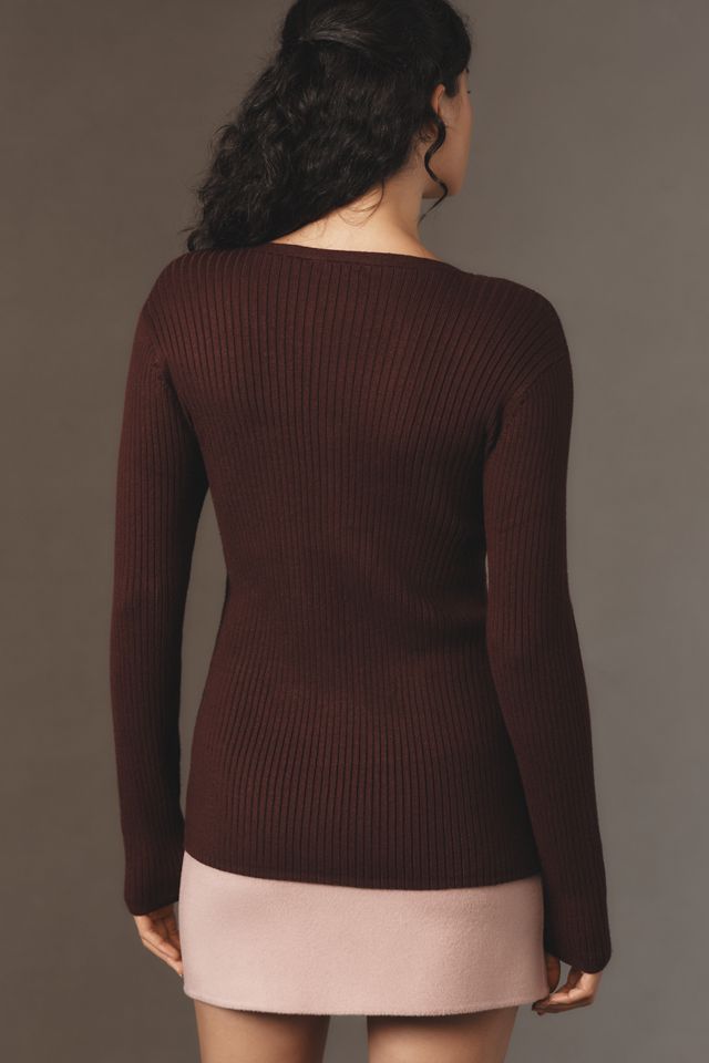 Avec Les Filles Heart Cardigan Sweater #3