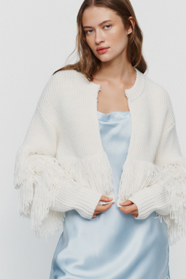 Avec Les Filles Fringe Cardigan by Anthropologie