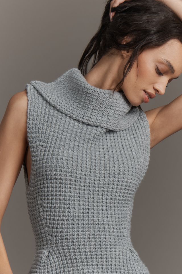 Pilcro Waffle-Knit Muscle Sweater Tank #3