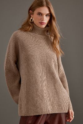 Pull à col roulé en laine Mary en White taille: XS chez Anthropologie - Selected Femme - Modalova