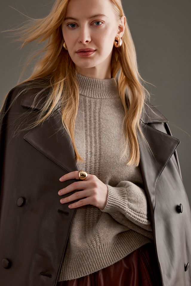 Selected Femme Pull en laine à col montant Nica #3