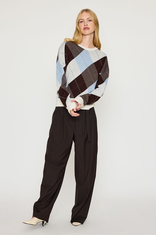 Maglione in Lana a Maglia Argyle Selected #3