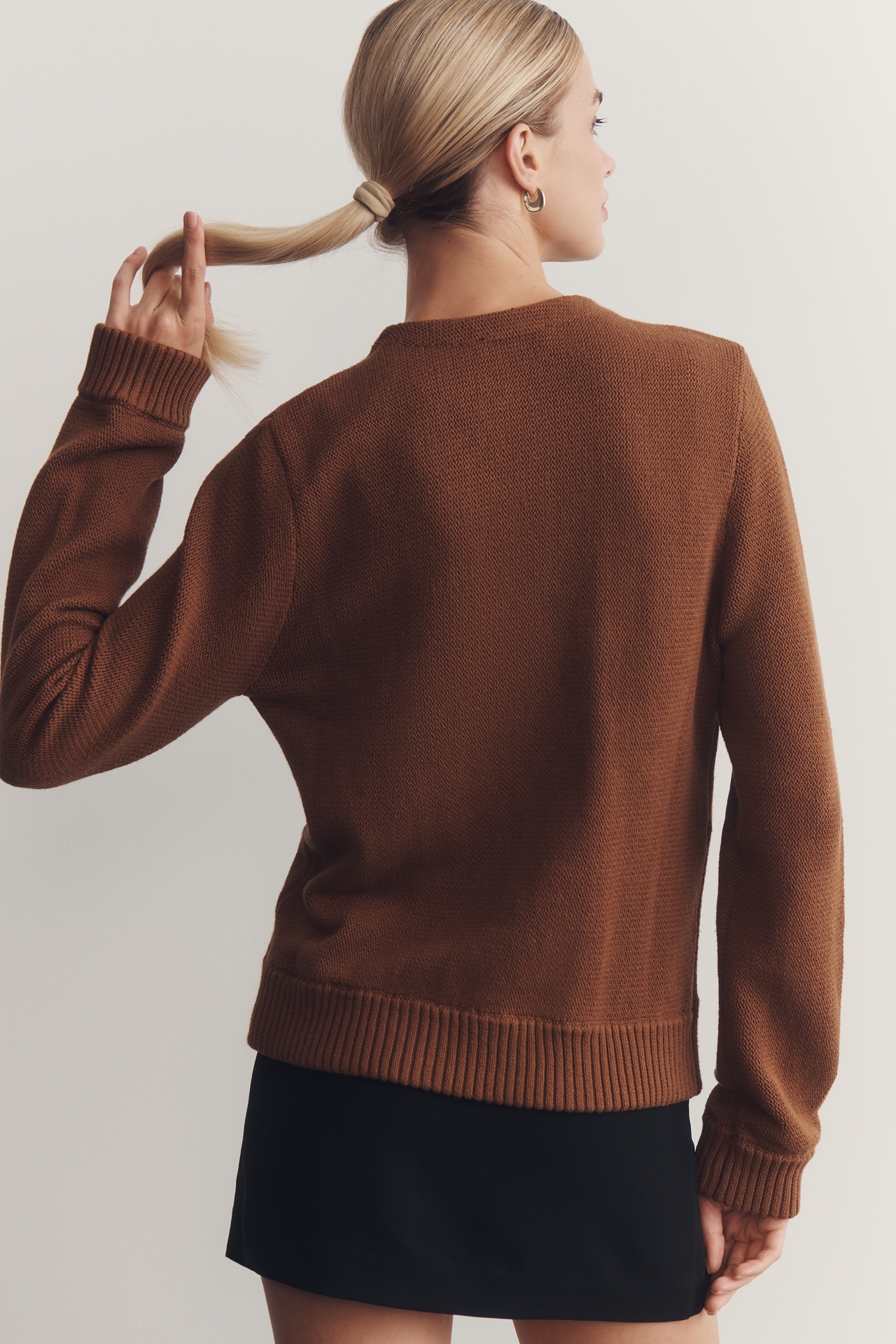 ASTR The Label Merritt Double-Breasted Cardigan Sweater