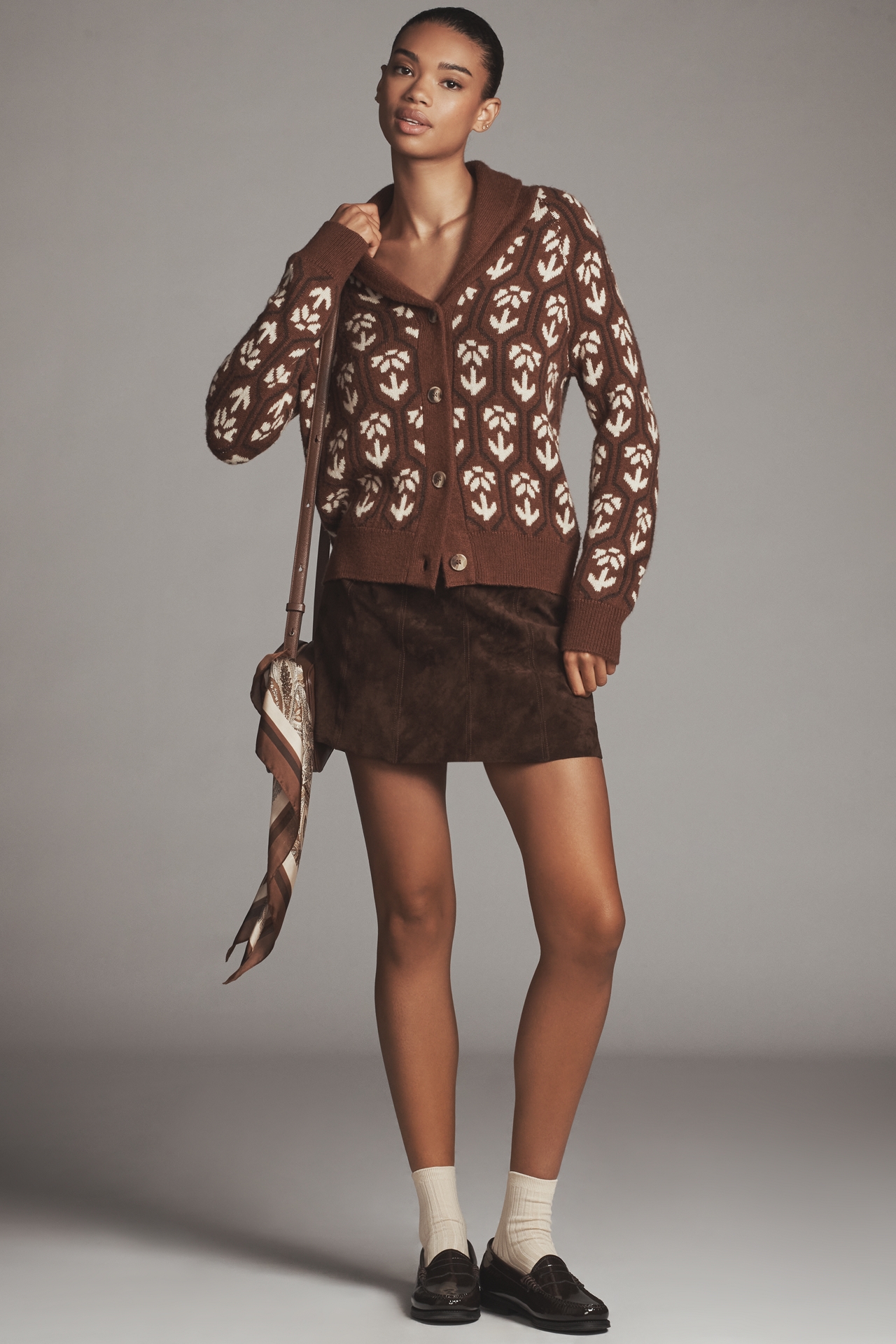 ASTR The Label Marcenia Wool Blend Cardigan Sweater