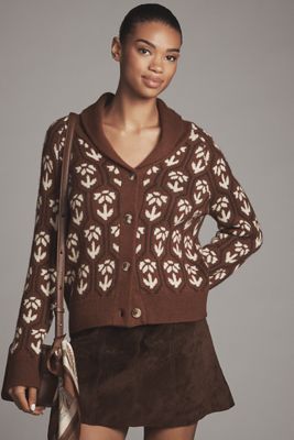 ASTR The Label Marcenia Wool Blend Cardigan Sweater