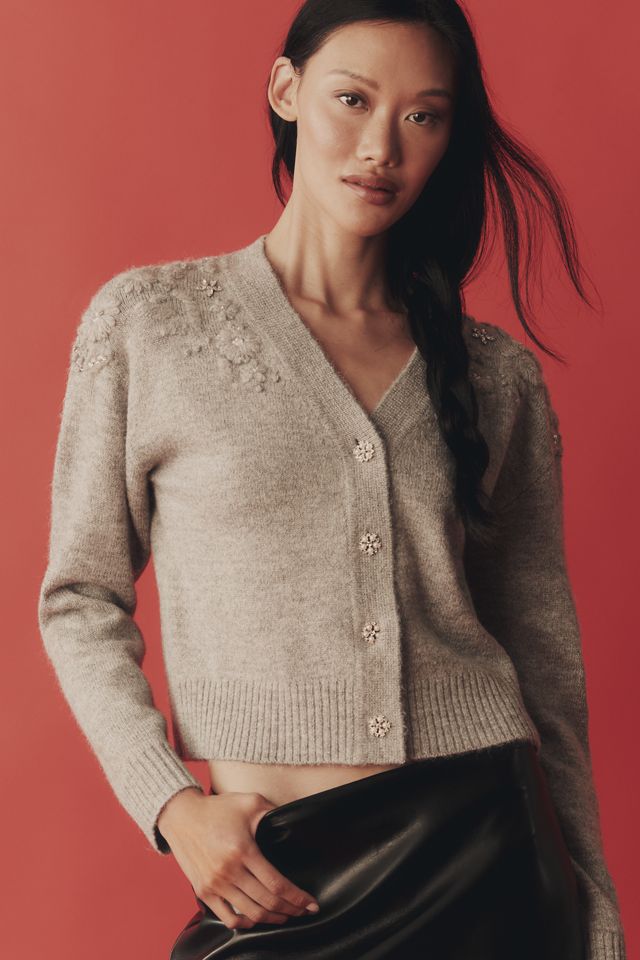 ASTR The Label Susannah Embellished Cardigan Sweater #1