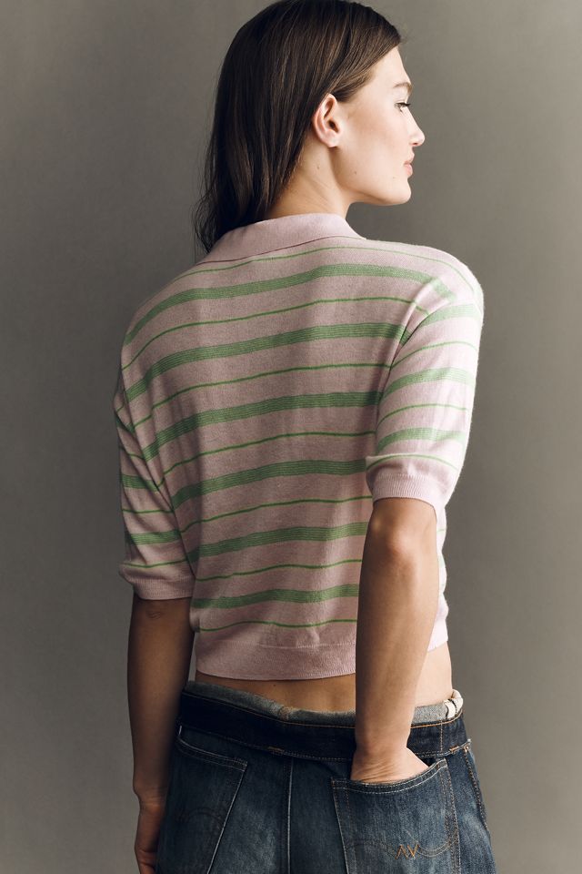 ASTR The Label Scottie Short-Sleeve Polo Sweater #1