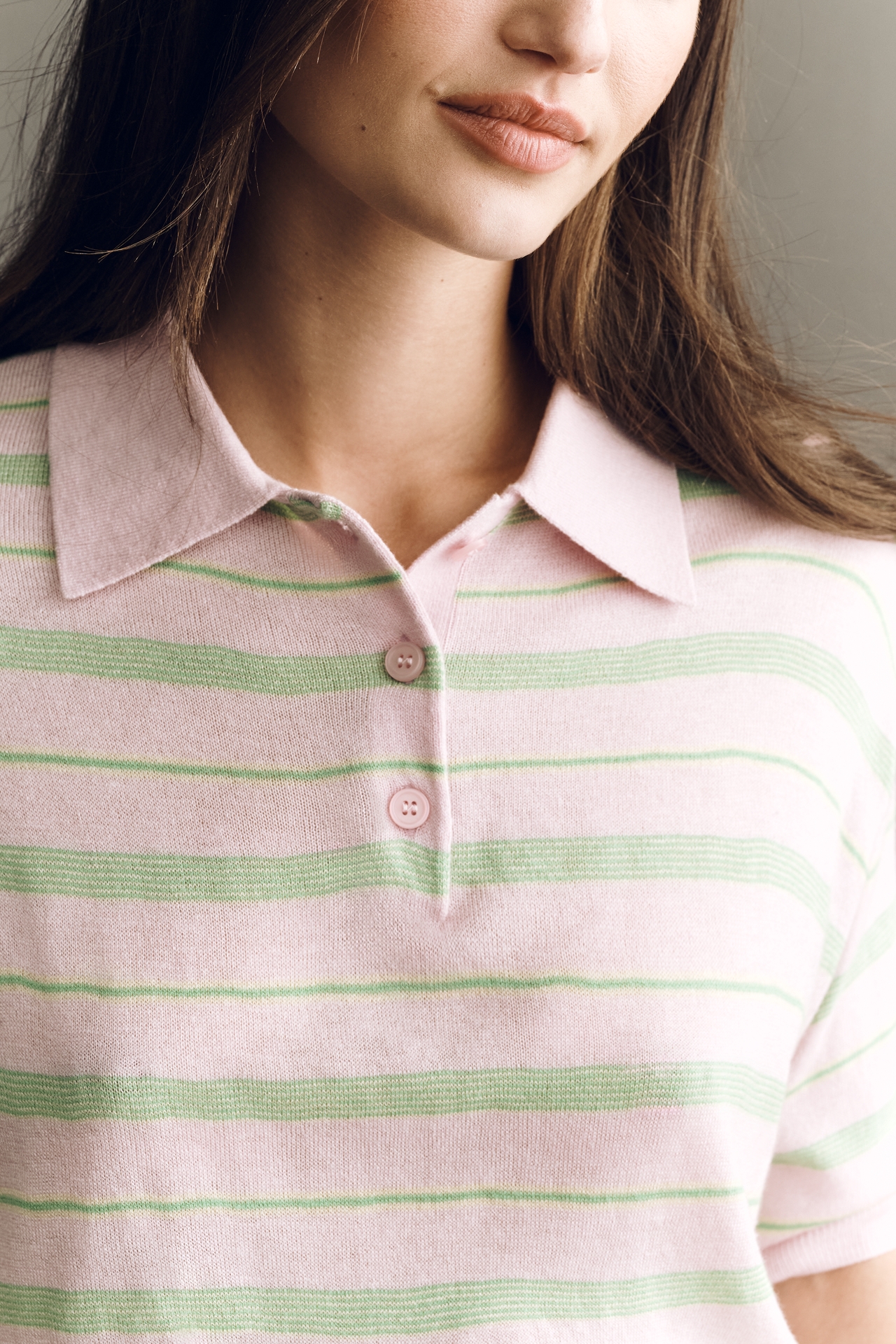 ASTR The Label Scottie Short-Sleeve Polo Sweater