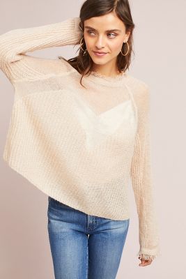 Sheer Raglan Sweater