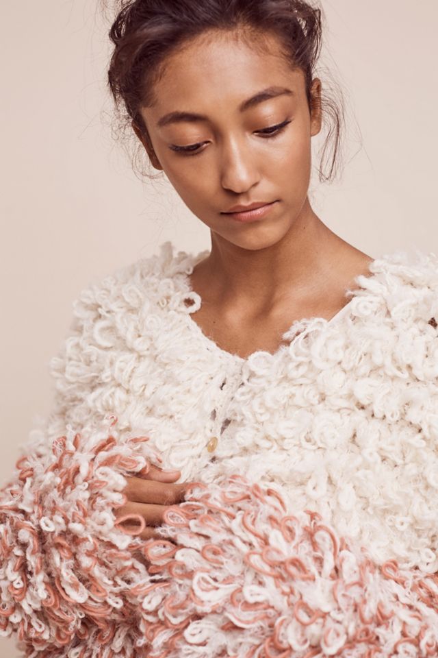 Fringed Colorblock Coat #1
