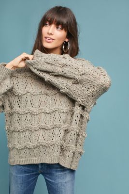 Textured Pointelle Sweater | Anthropologie