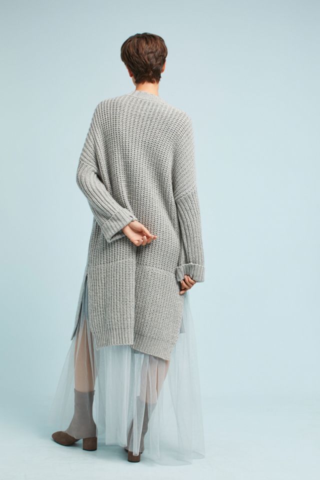 Tulle Longline Cardigan #3