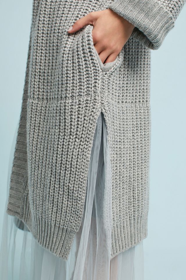 Tulle Longline Cardigan #4