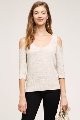 Spacedye Open-Shoulder Pullover