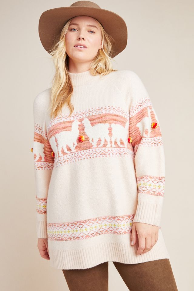 Anthropologie shop llama cardigan