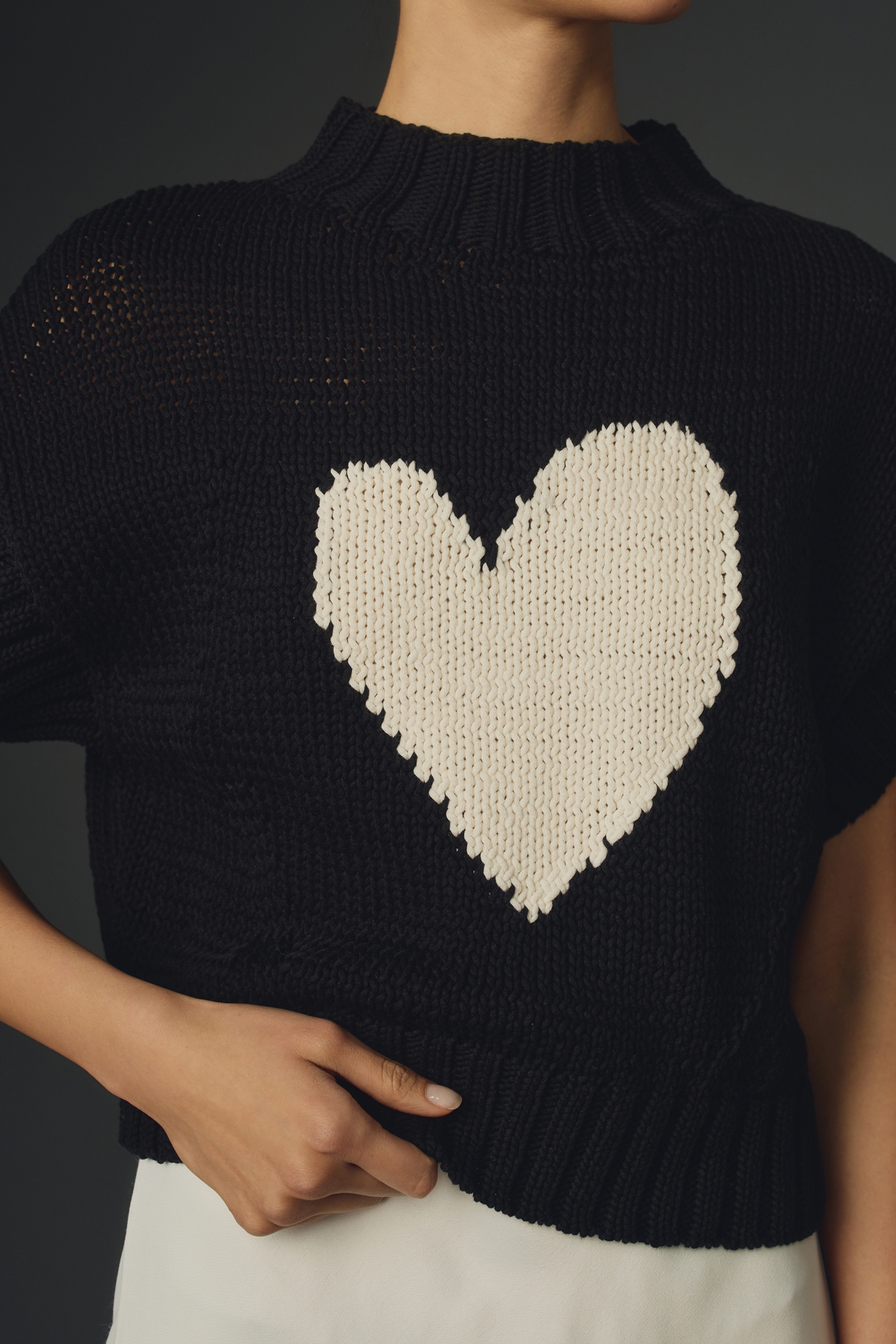 The Pippa Mock-Neck Sweater by Maeve: Extended Shoulder Edition