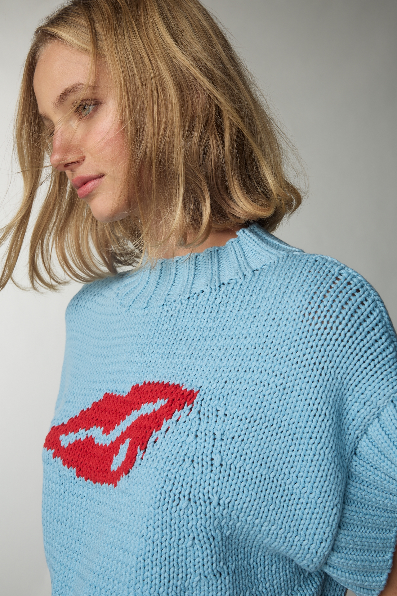 The Pippa Mock-Neck Sweater by Maeve: Extended Shoulder Edition