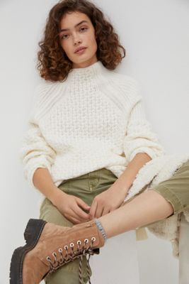 Bia Mock Neck Tunic Sweater