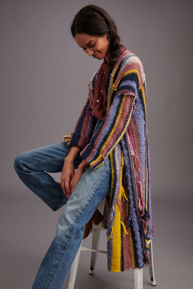 Pilcro Dreamer Striped Duster Sweater | Anthropologie