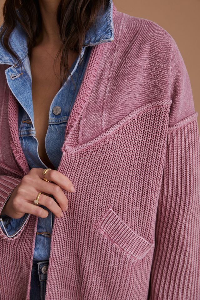Pilcro Acid Wash Cardigan Sweater #1