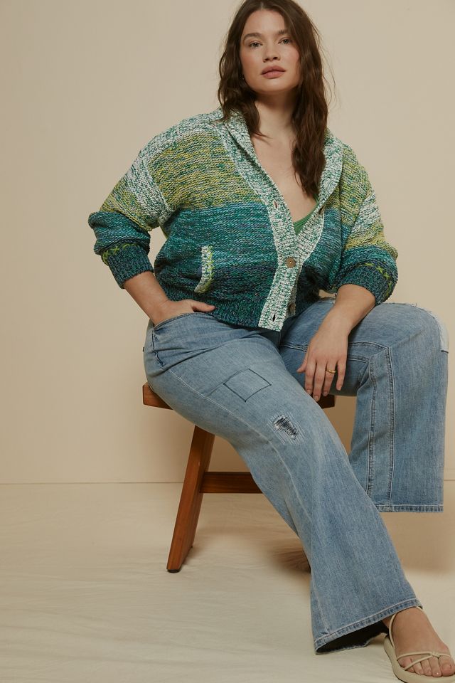 Pilcro Sunset Embroidered Cardigan | Anthropologie