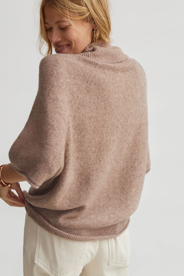 Pilcro Cowl-Neck Poncho Sweater #1